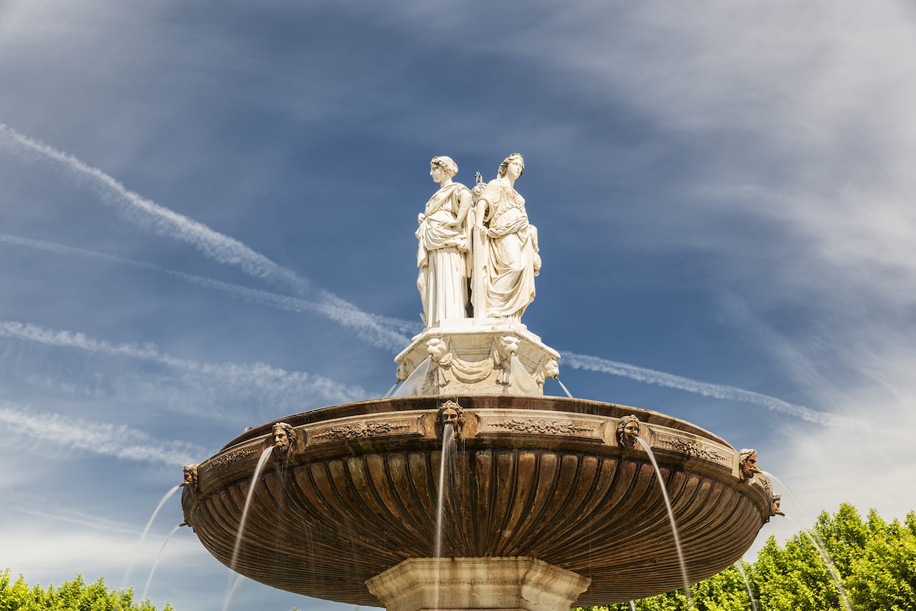 Ladies of Fountain at La Rotonde in Aix en Provence