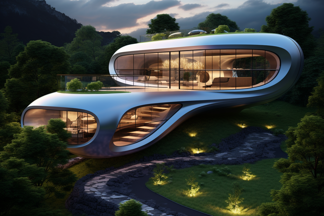 prototype de la maison du futur - plus écologique, plus intelligente et plus performante 