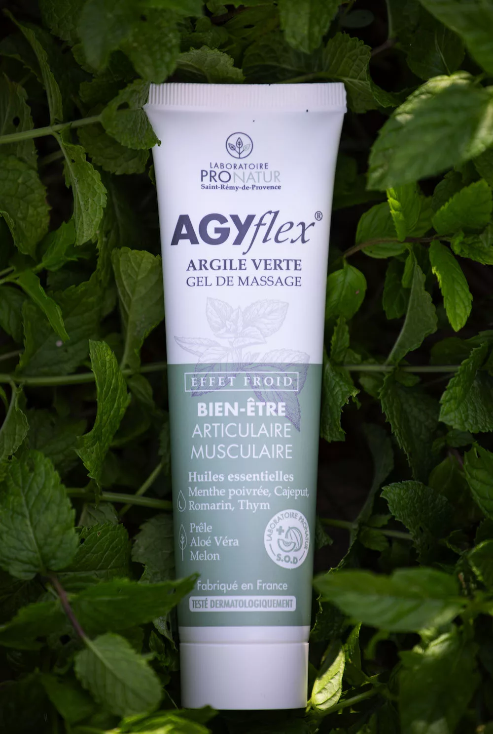 AGYFLEX, gel de massage à l'argile verte pour les articulations et muscles