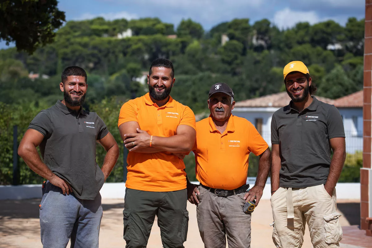 L'équipe de 3F Constructions - Entreprise de maçonnerie familiale à Marseille et en PACA