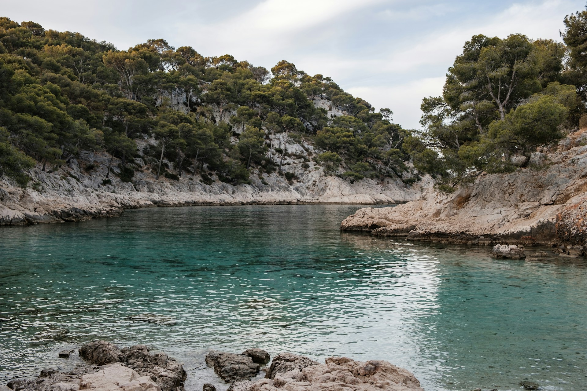 photo de la plage du bestouan à cassis