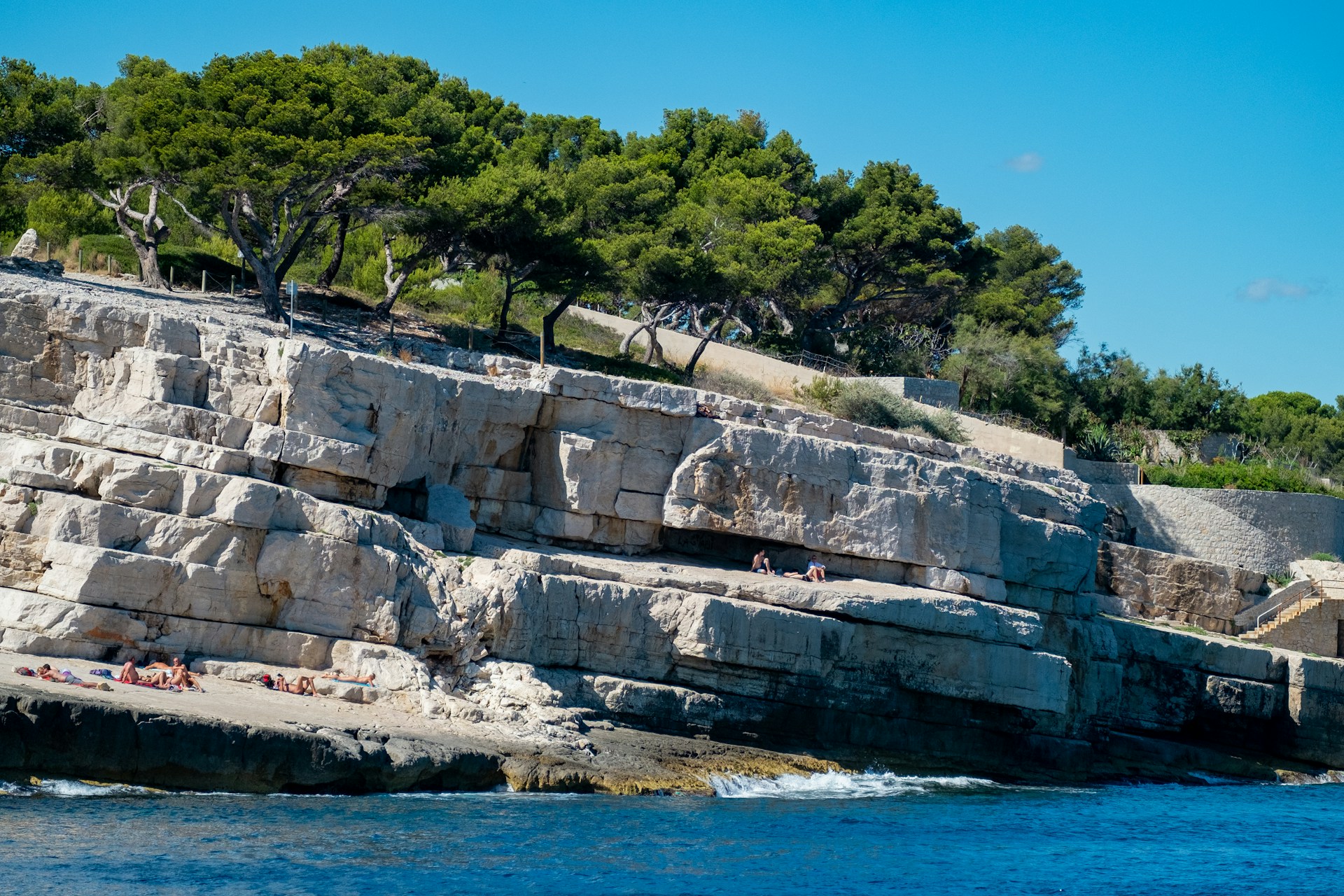 photo de la plage du bestouan à cassis