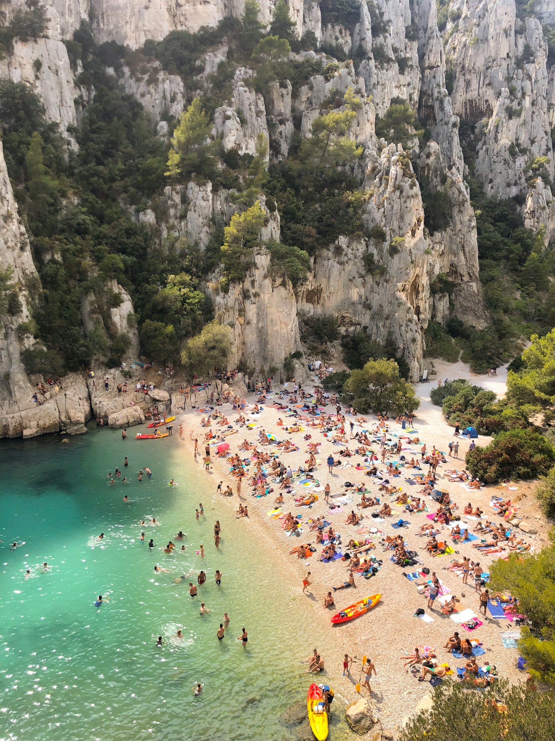 photo de la plage du bestouan à cassis