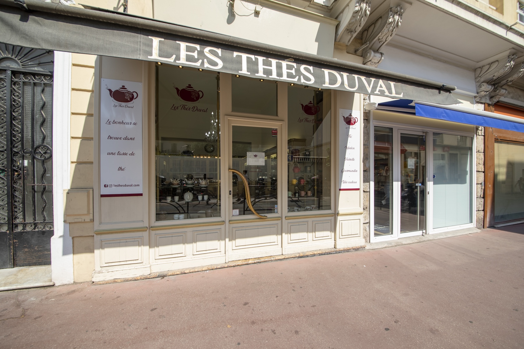 devanture de la boutique de thé