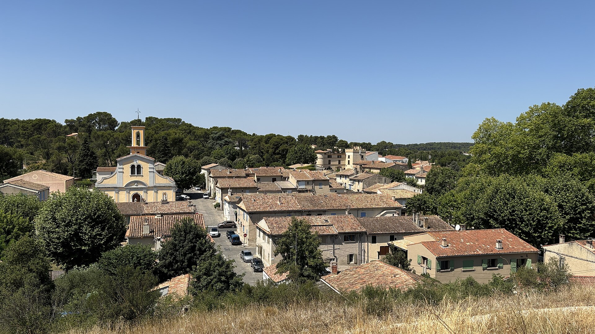 village de calas depuis la colline 