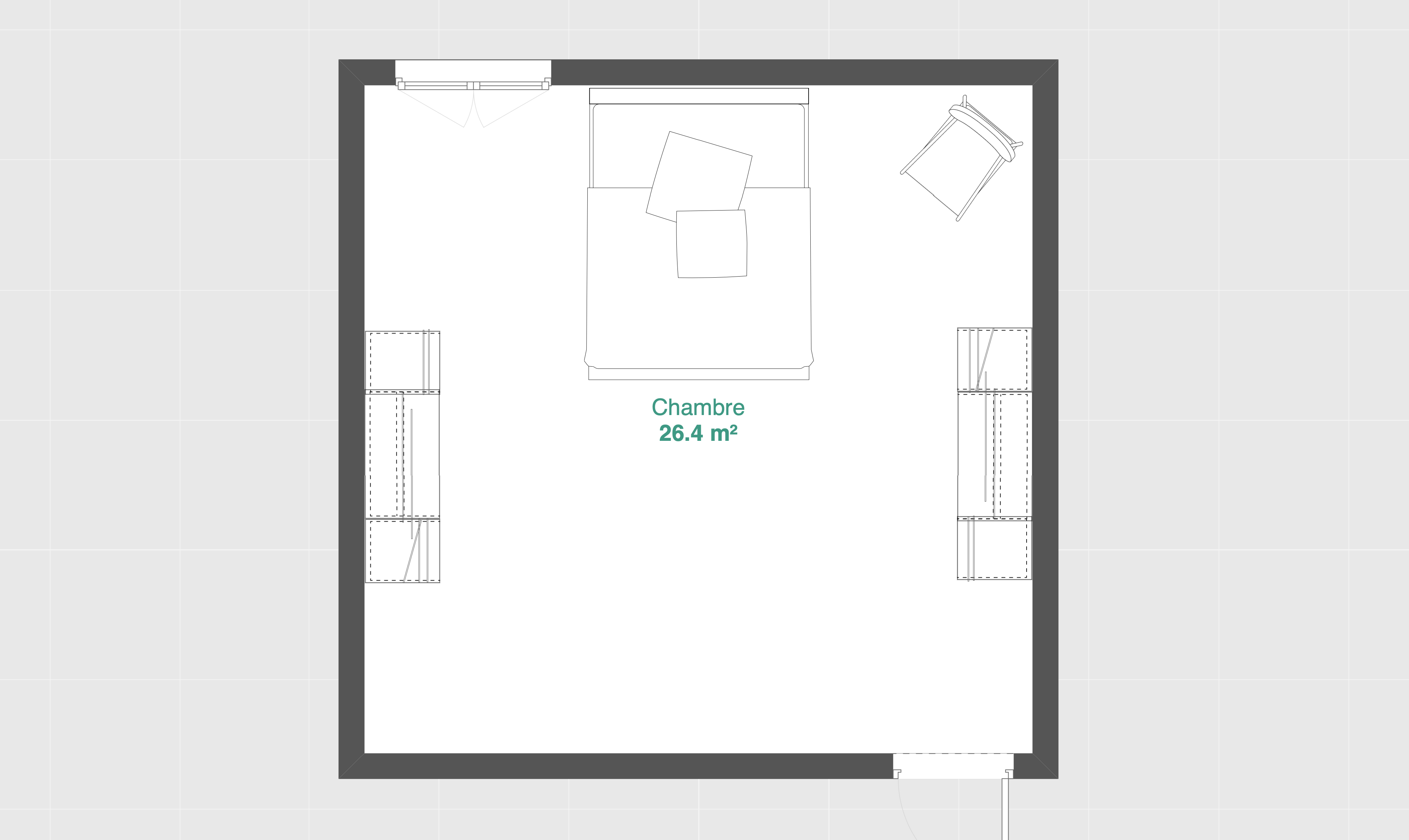 exemple de bonne orientation du lit en feng shui