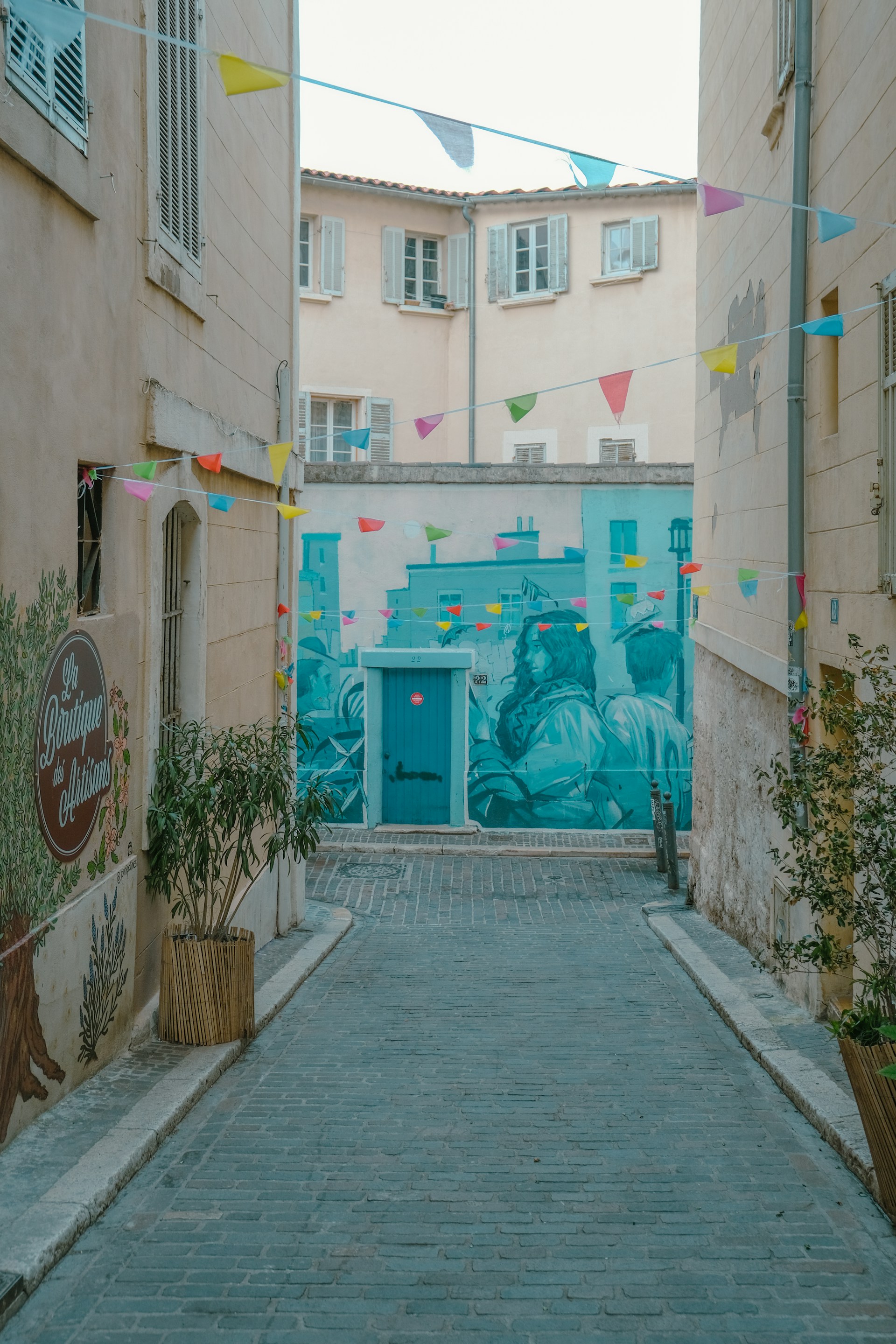 street-art dans les rues du quartier du panier