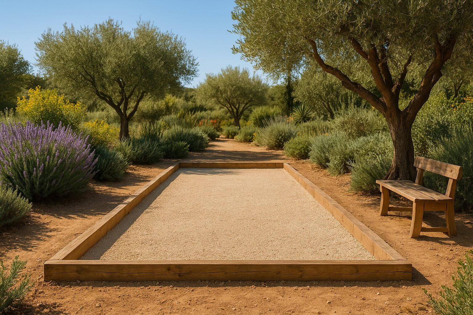 faire un terrain de pétanque à la maison : les dimensions<br />