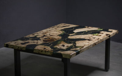 AES Lignum — Table époxy sur mesure à Aix-en-Provence : créations en résine, bois et métal signées par un Artisan d’Art